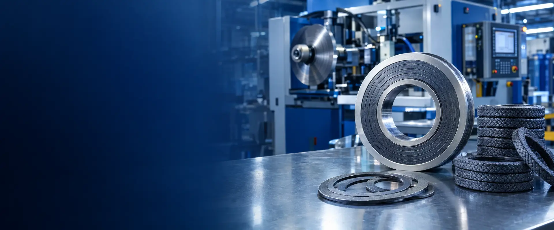 China gasket manufacturer Kaxite factory direct spiral wound gaskets and graphite packing